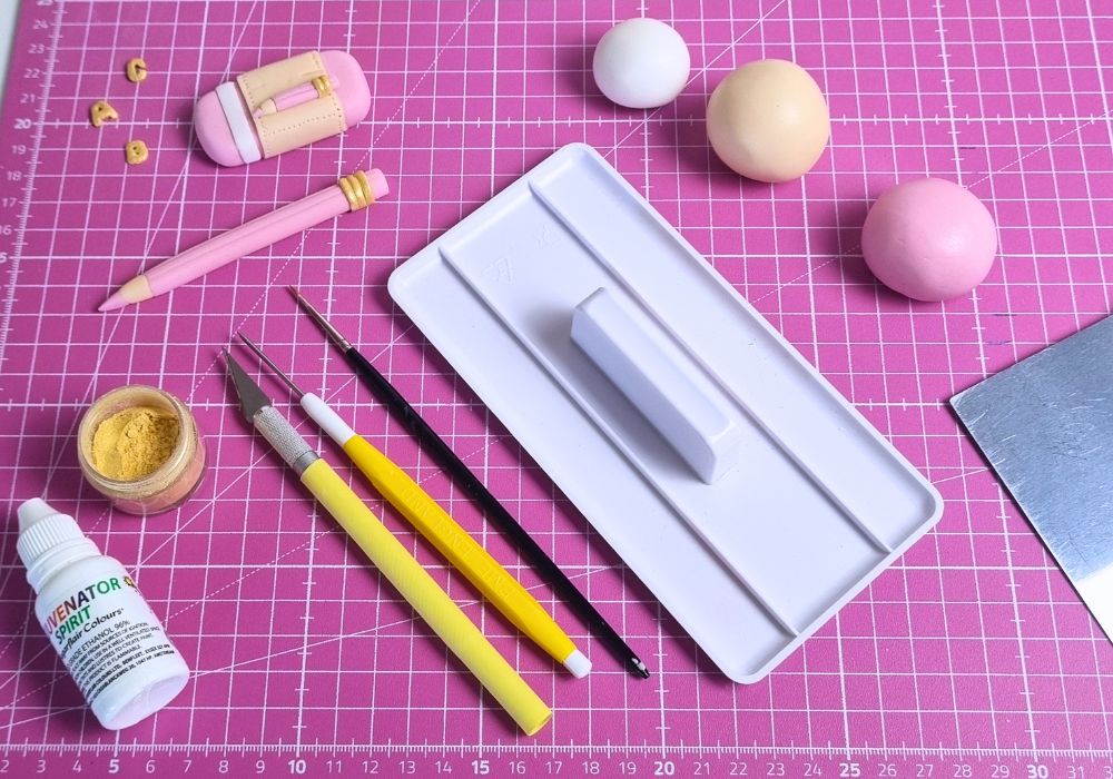 Radiergummi aus Fondant Materialliste
